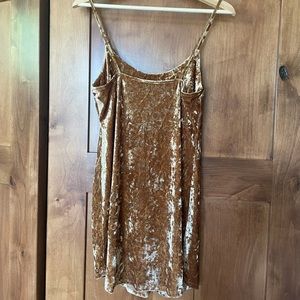 Gold Velvet New Years Dress